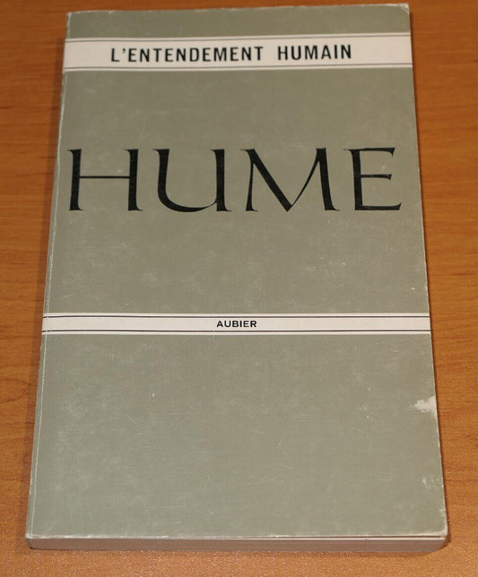 DAVID HUME / ENQUETE SUR L'ENTENDEMENT HUMAIN / AUBIER 1977 / PHILOSOPHIE