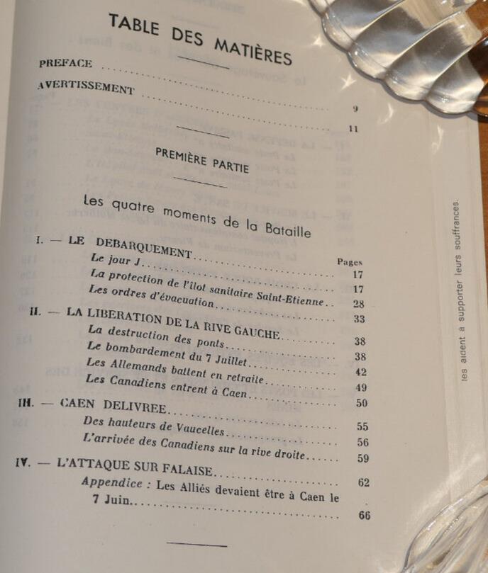 CAEN PENDANT LA BATAILLE / ANDRE GOSSET PAUL LECOMTE / HISTOIRE WW2 MILITARIA