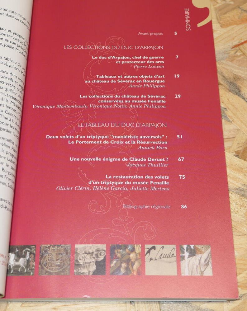 LES PETITES HISTOIRES DU TABLEAU DU DUC D'ARPAJON / LIVRE + DVD MUSEE RODEZ 2006