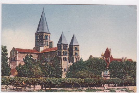 OLD POSTCARD CPA PARAY-LE-MONIAL THE BASILICA 