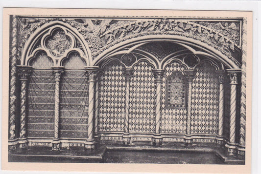 OLD POSTCARD CPA PARIS THE SAINTE CHAPELLE UPPER CHAPEL AN ORATORY