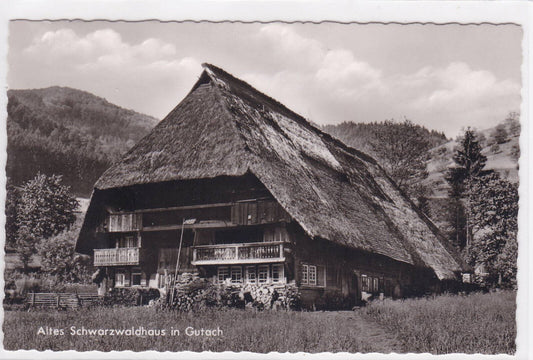 POSTCARD CPSM ALTES SCHWARZWALDHAUS IN GUTACH 