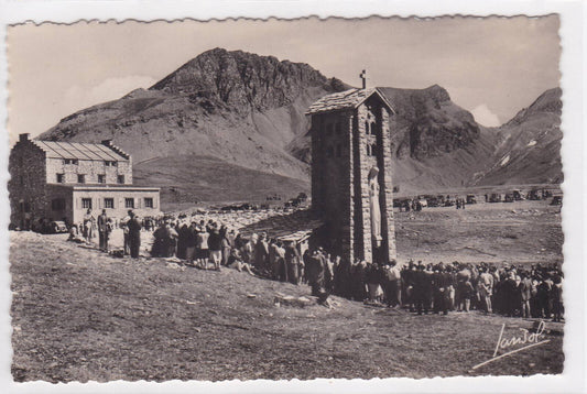 CARTE POSTALE CPSM LE COL DE L'ISERAN CHAPELLE NOTRE-DAME DE TOUTE PRUDENCE