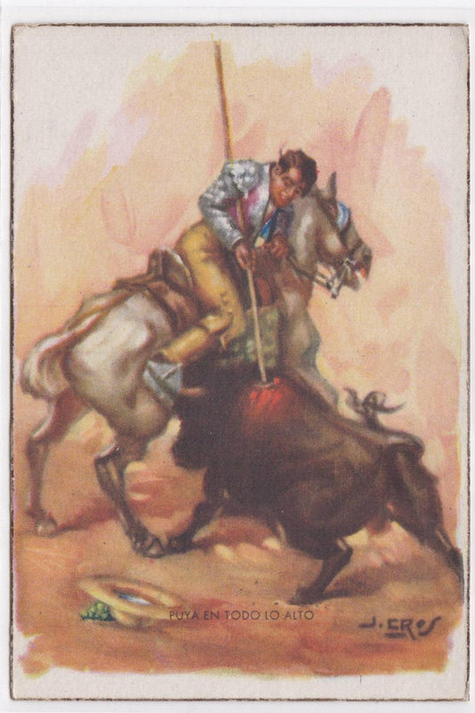 CPSM CORRIDA ESPANA PUYA EN TODO LO ALTO POSTCARD
