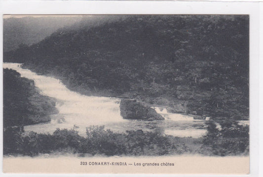 CARTE POSTALE ANCIENNE CPA AFRIQUE GUINEE CONAKRY-KINDIA LES GRANDES CHUTES