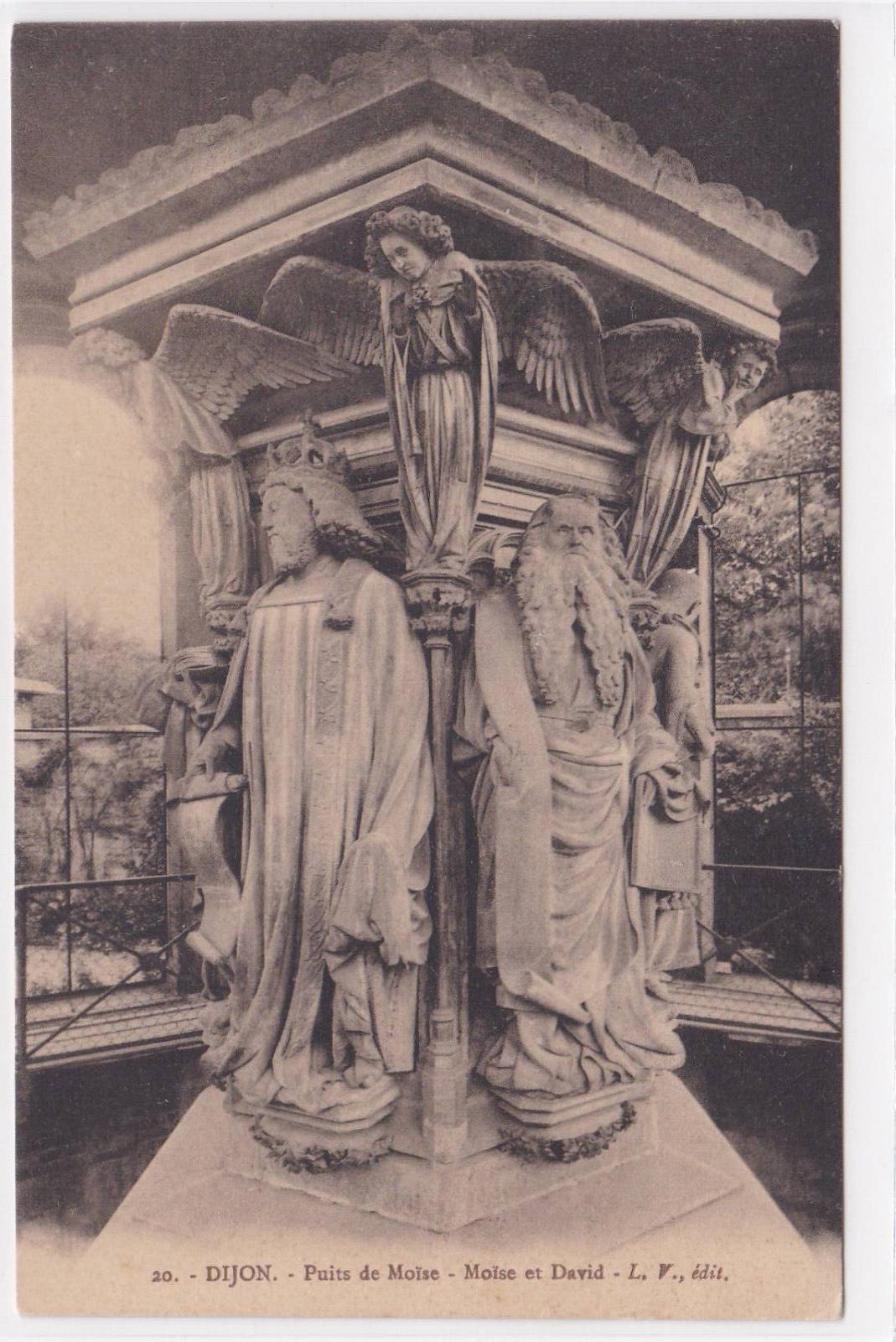 CARTE POSTALE ANCIENNE CPA DIJON PUITS DE MOISE MOISE ET DAVID