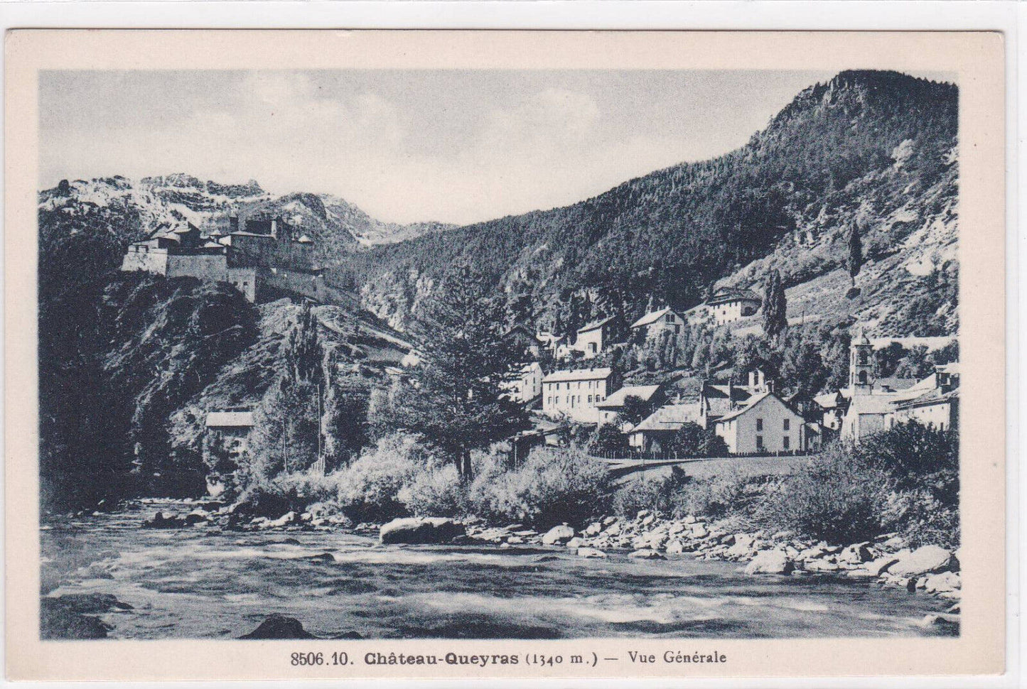 CARTE POSTALE ANCIENNE CPA CHATEAU-QUEYRAS VUE GENERALE