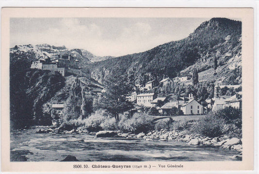CARTE POSTALE ANCIENNE CPA CHATEAU-QUEYRAS VUE GENERALE