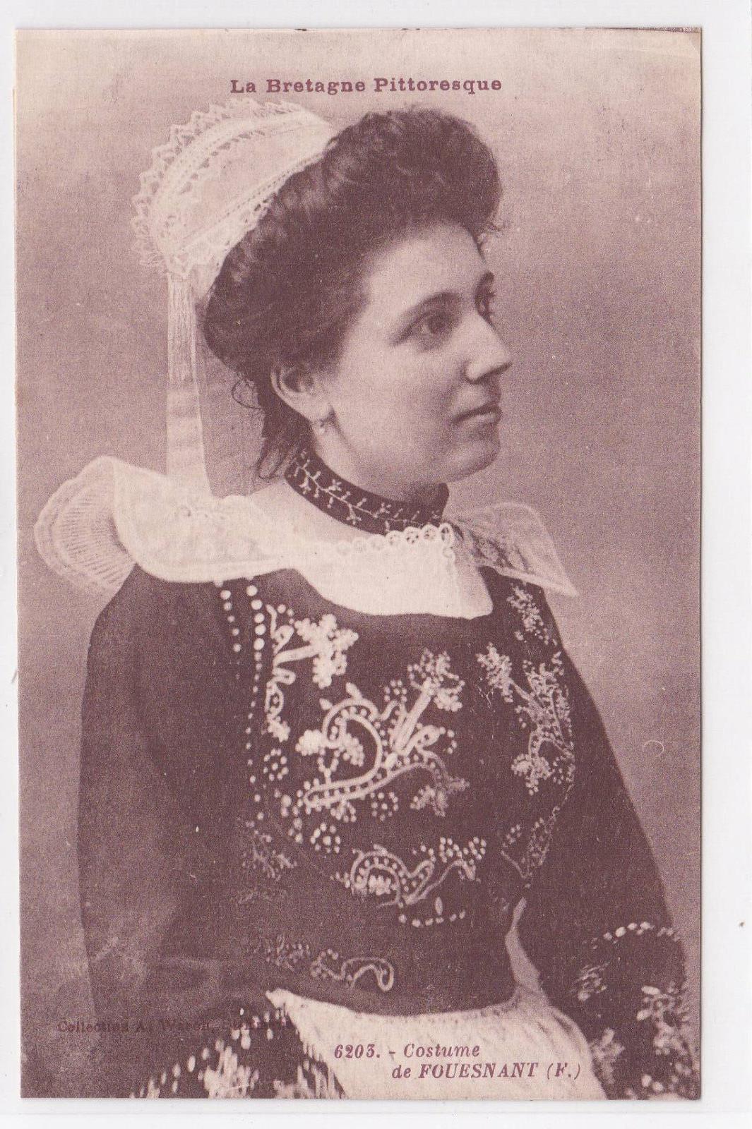 CARTE POSTALE ANCIENNE CPA COSTUME DE FOUESNANT COIFFE BRETAGNE FINISTERE