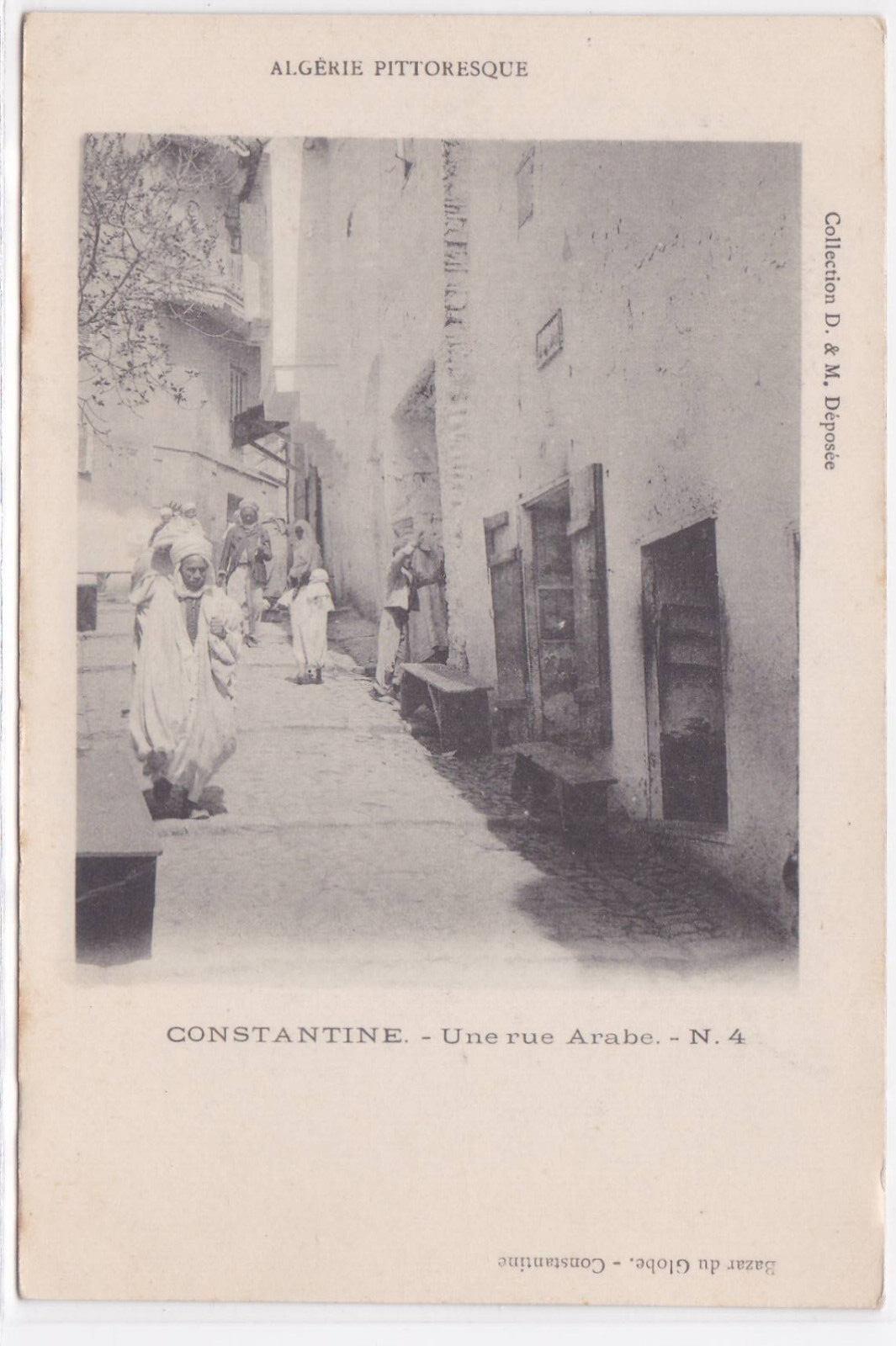 CARTE POSTALE ANCIENNE CPA CONSTANTINE UNE RUE ARABE ALGERIE PITTORESQUE AFRIQUE