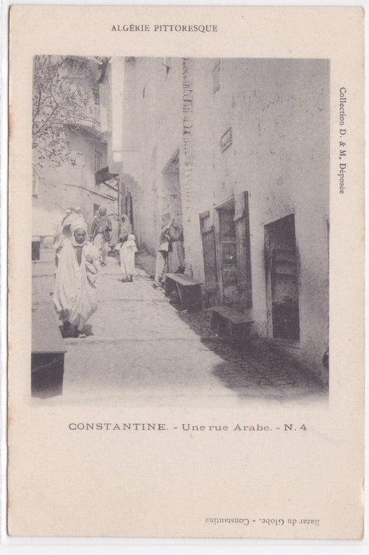 CARTE POSTALE ANCIENNE CPA CONSTANTINE UNE RUE ARABE ALGERIE PITTORESQUE AFRIQUE
