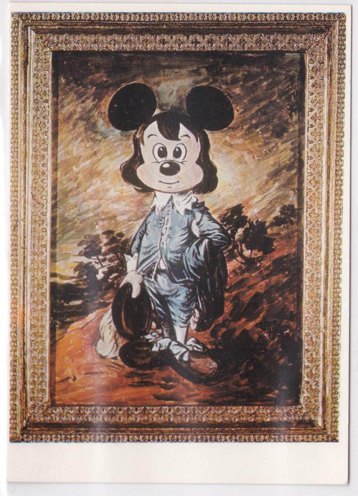 CPM MICKEY MOUSE THE BLUE MOUSE GAINSBOROUGH POSTCARD 