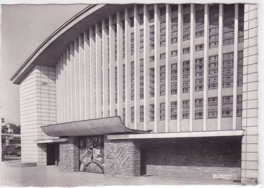 CARTE POSTALE CPSM EPINAL FACADE DE L'EGLISE NOTRE-DAME ARCHITECTE CROUZILLARD