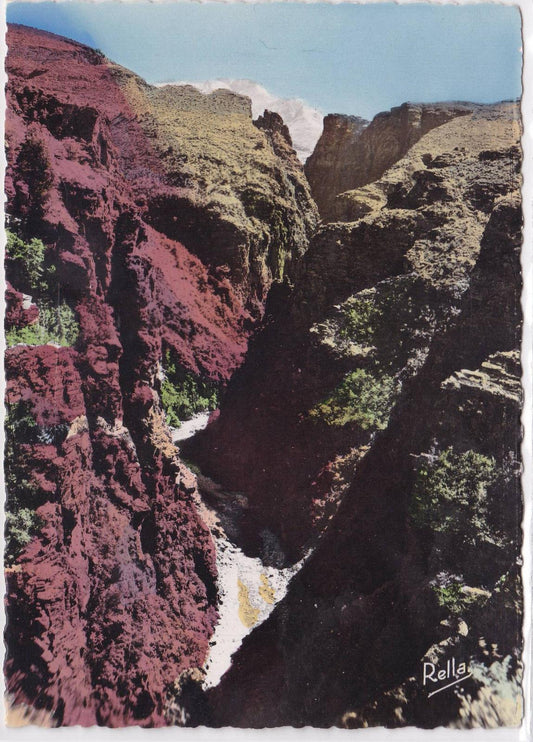 POSTCARD CPSM GORGES DU DALUIS THE CHASMS AND THE VAR DEFILE 