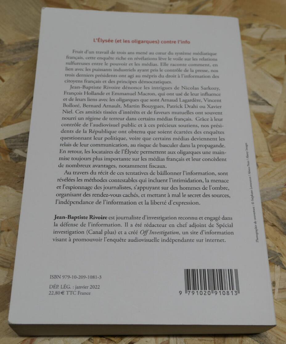 L'ELYSEE ET LES OLIGARQUES CONTRE L'INFO / LLL 2022 / POLITIQUE MEDIAS