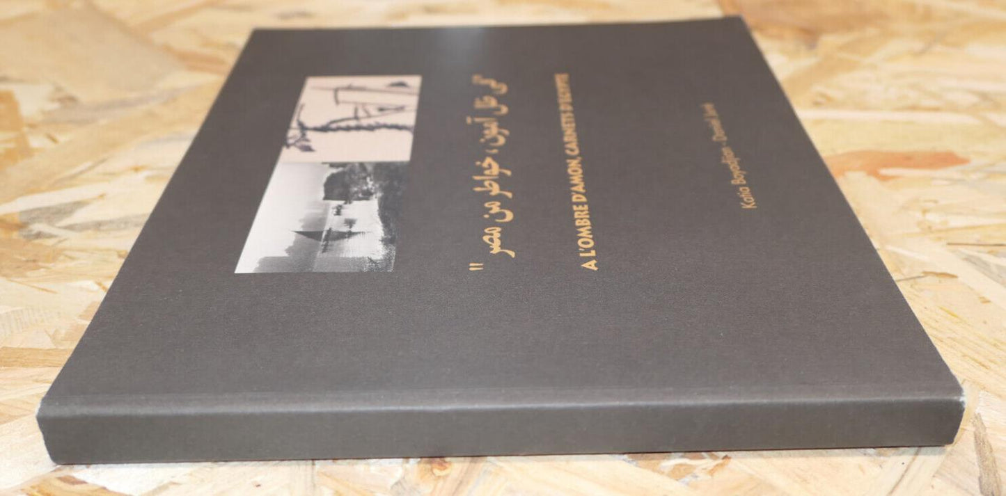 A L'OMBRE D'AMON CARNETS D'EGYPTE / PHOTOS ENCRES DESSINS POEMES LETTRES / 2000