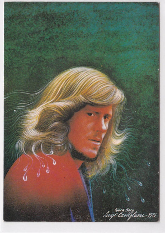CARTE POSTALE CPM BJORN BORG LUIGI CASTIGLIONI 1976 TENNIS SPORT