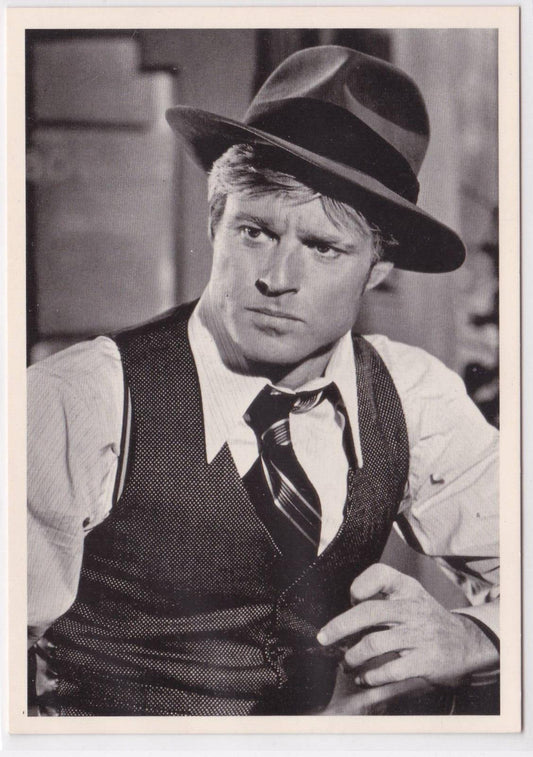 CPM POSTCARD ROBERT REDFORD IN THE SCAM (1973) FILM CINEMA PORTRAIT 