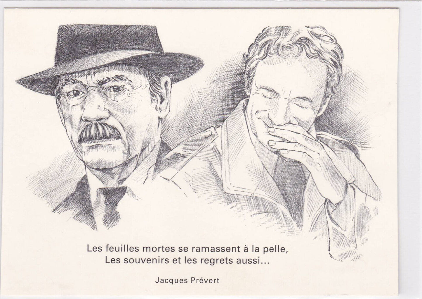 POSTCARD CPM JACQUES PREVERT ILLUSTRATION FLORILEGE 1992 N°86 
