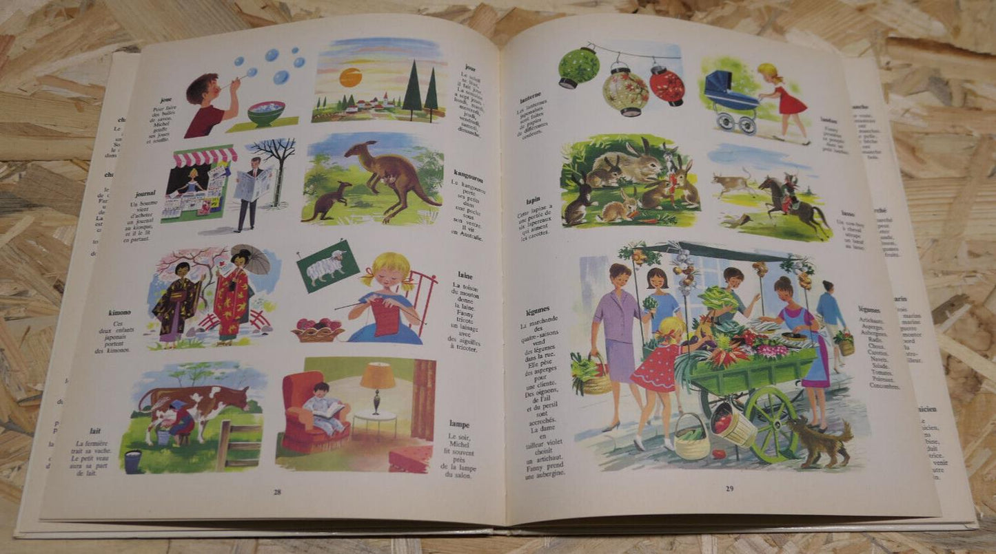 IMAGES ET MOTS / RENE GUILLOT HELENE POIRIE / LAROUSSE LECTURE ENFANTINA 1970