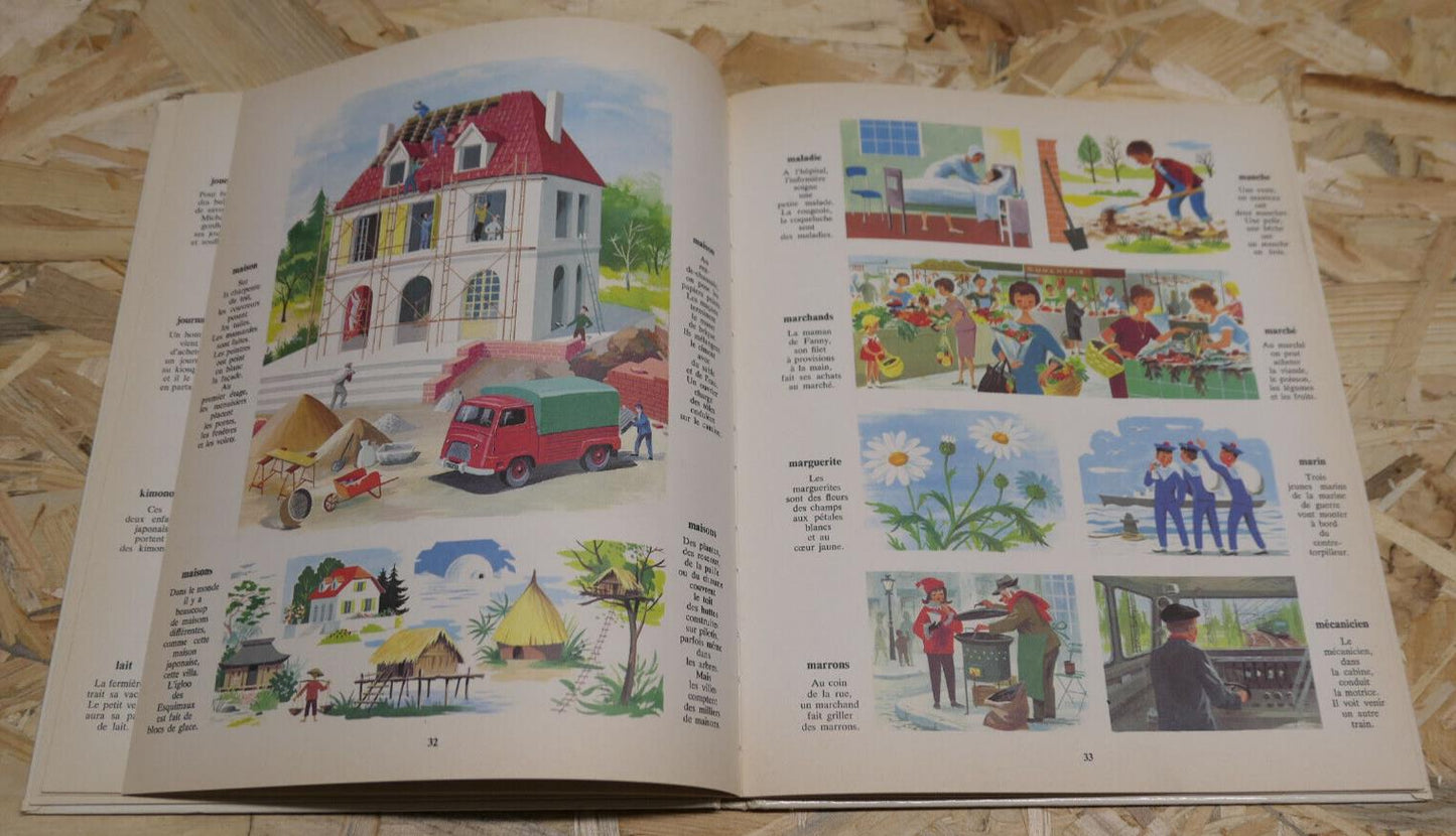 IMAGES ET MOTS / RENE GUILLOT HELENE POIRIE / LAROUSSE LECTURE ENFANTINA 1970
