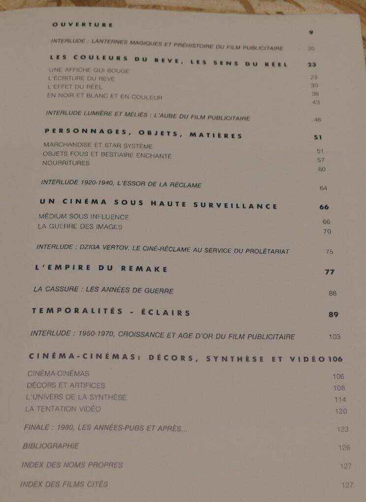 LE FILM PUBLICITAIRE / FLORENCE DE MEREDIEU / CINEMA PUBLICITE HISTOIRE ART 1985