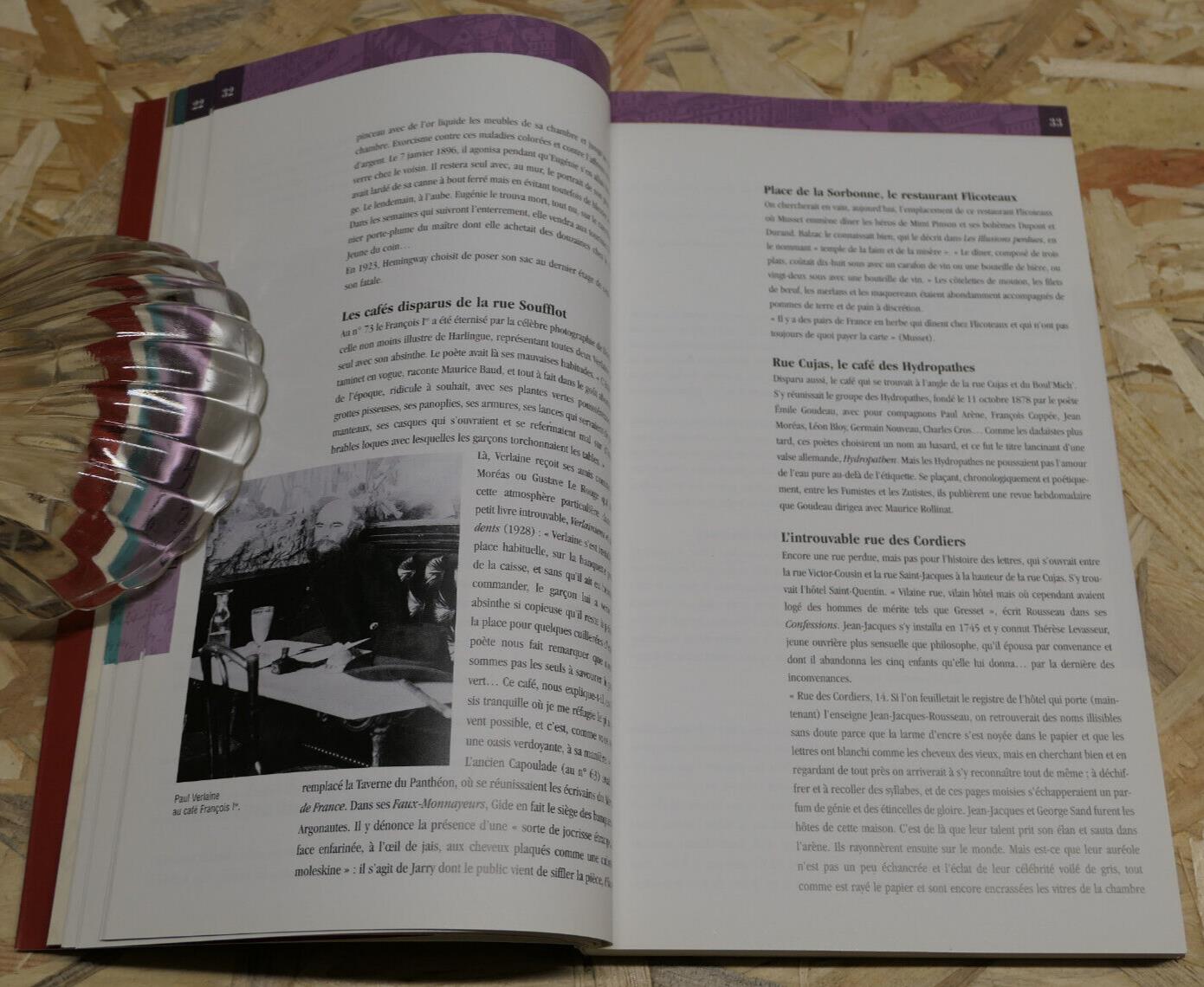 LA LITTERATURE A PARIS / HISTOIRE LIEUX VIE LITTERAIRE ECRIVAINS / LAROUSSE 1999