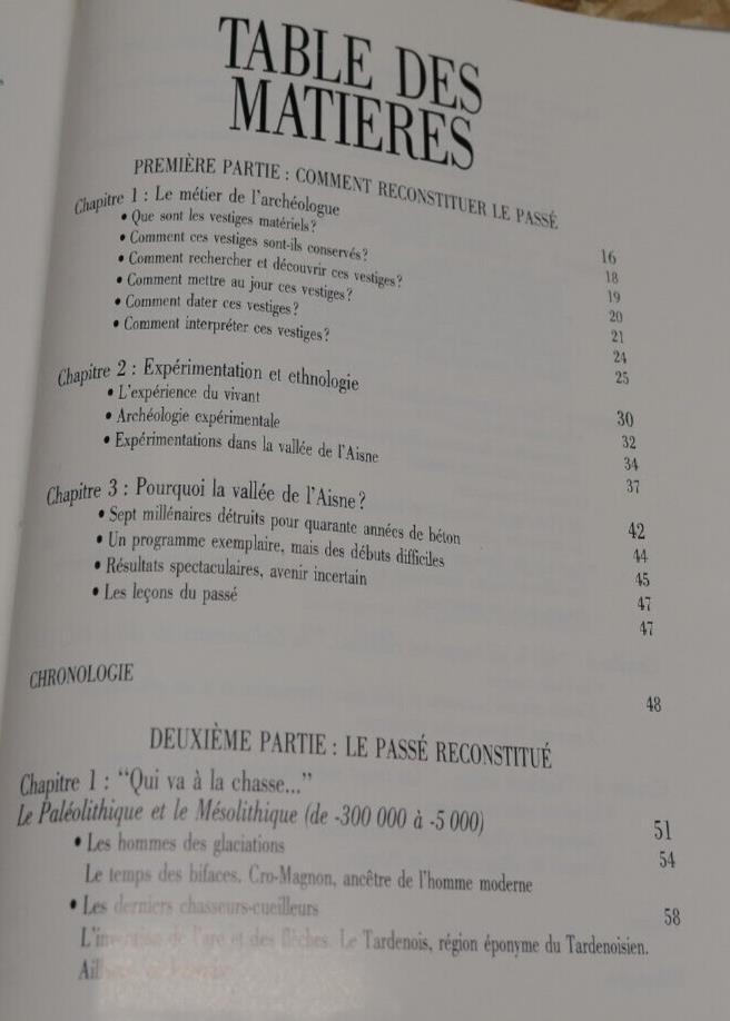ARCHEOLOGIE D'UNE VALLEE / AISNE HISTOIRE PHOTOS / 1991