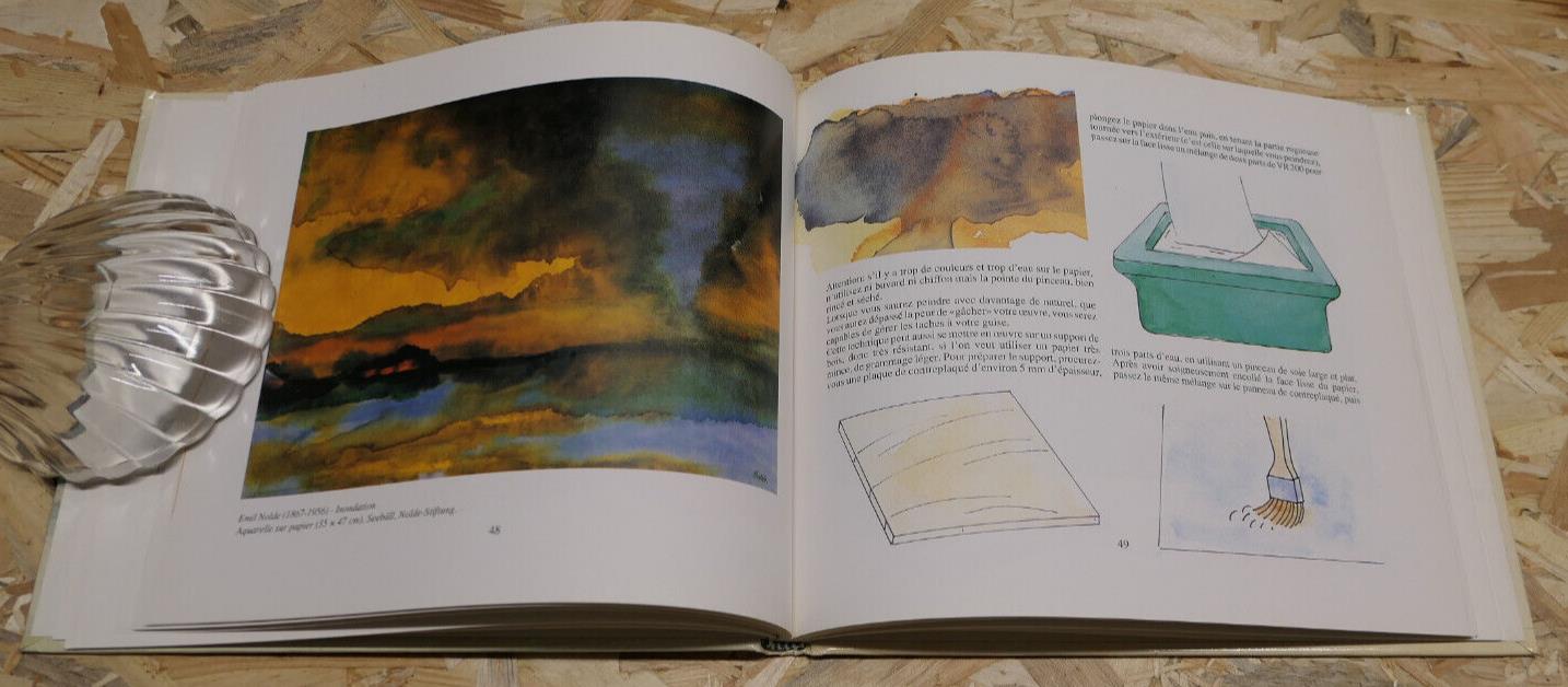 REFLETS DANS L'EAU / ETTORE MAIOTTI / PEINTURE AQUARELLE ART TECHNIQUES CELIV