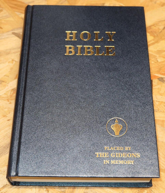HOLY BIBLE / PLACED BY THE GIDEONS IN MEMORY