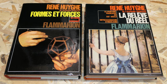 RENE HUYGHE / FORMES ET FORCES / LA RELEVE DU REEL / FLAMMARION 1971 - 1974