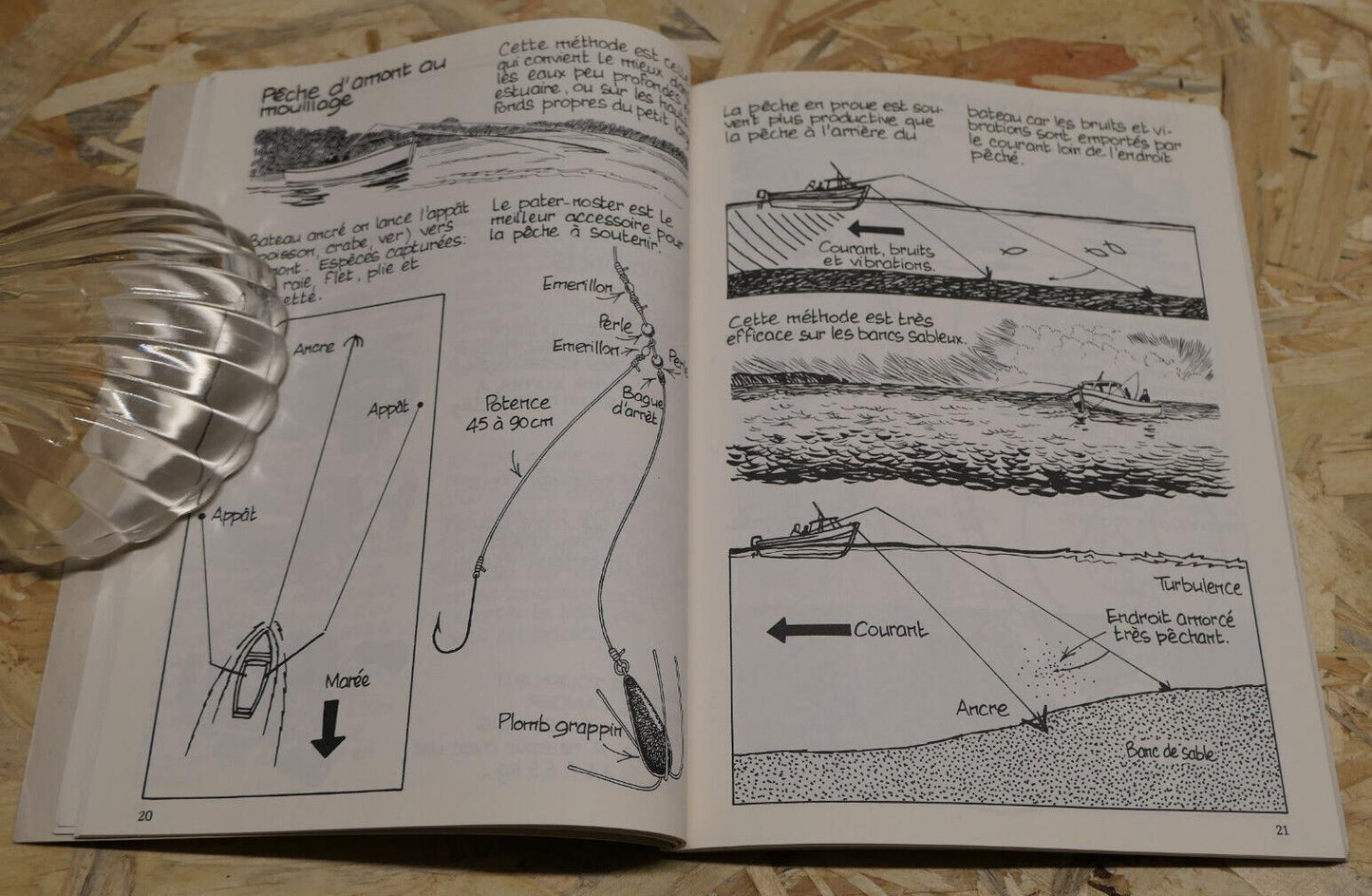 PECHE COTIERE EN BATEAU / TECHNIQUES ESPECES APPATS DESSINS / ANTHESE 1985