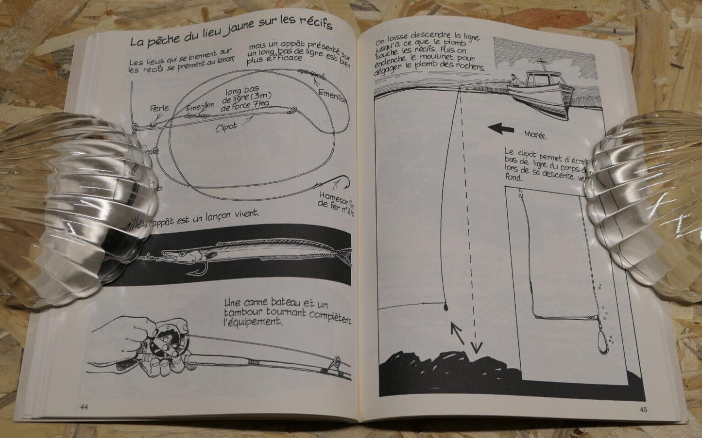 PECHE COTIERE EN BATEAU / TECHNIQUES ESPECES APPATS DESSINS / ANTHESE 1985