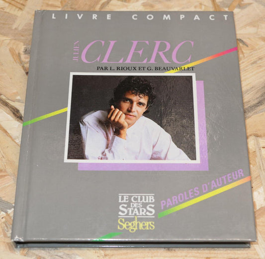 JULIEN CLERC / LIVRE COMPACT 1987 / PORTRAIT PAROLES