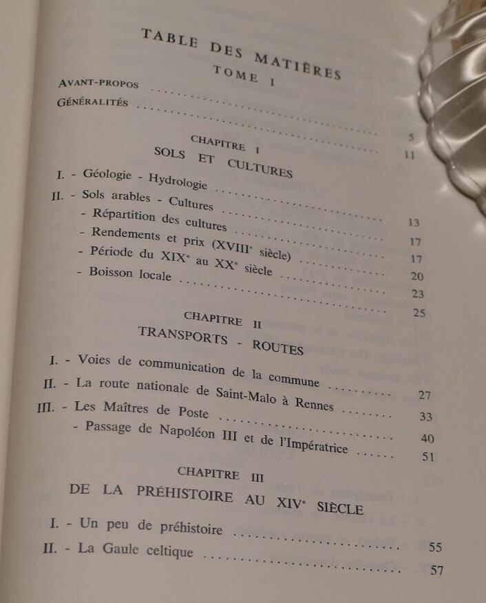SAINT-PIERRE DE PLESGUEN TOME 1 DE L'ORIGINE A LA REVOLUTION EMILE MOREL 1977