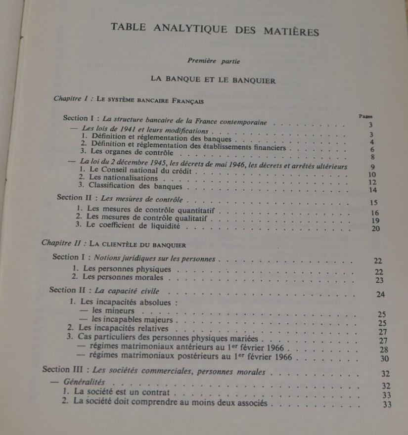TECHNIQUE ET PRATIQUE BANCAIRES 2e EDITION SIREY 1972 / BANQUE FINANCE