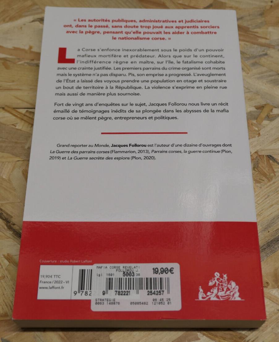 MAFIA CORSE UNE ILE SOUS INFLUENCE / JACQUES FOLLOROU / 2022