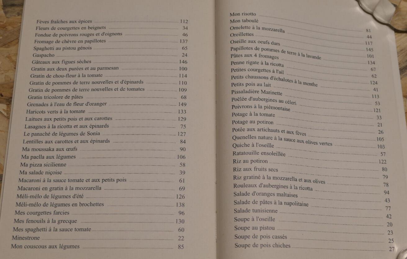 RECETTES VEGETARIENNES DE LA MEDITERRANEE / CUISINE TRADITIONNELLE SANTE / 2000