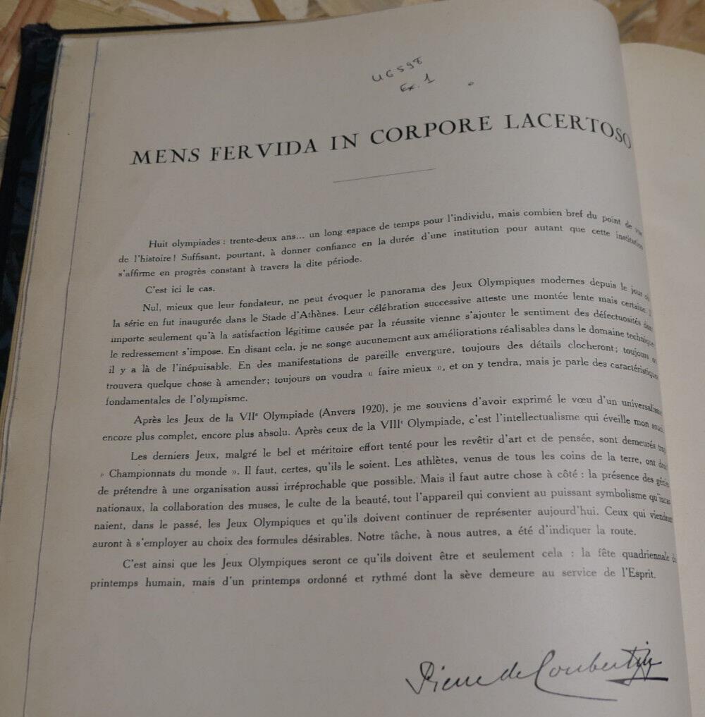 VIIIe OLYMPIADE JO PARIS 1924 RAPPORT OFFICIEL COMITE OLYMPIQUE FRANCAIS SPORT
