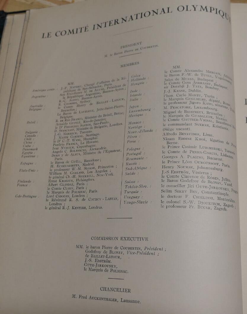 VIIIe OLYMPIADE JO PARIS 1924 RAPPORT OFFICIEL COMITE OLYMPIQUE FRANCAIS SPORT