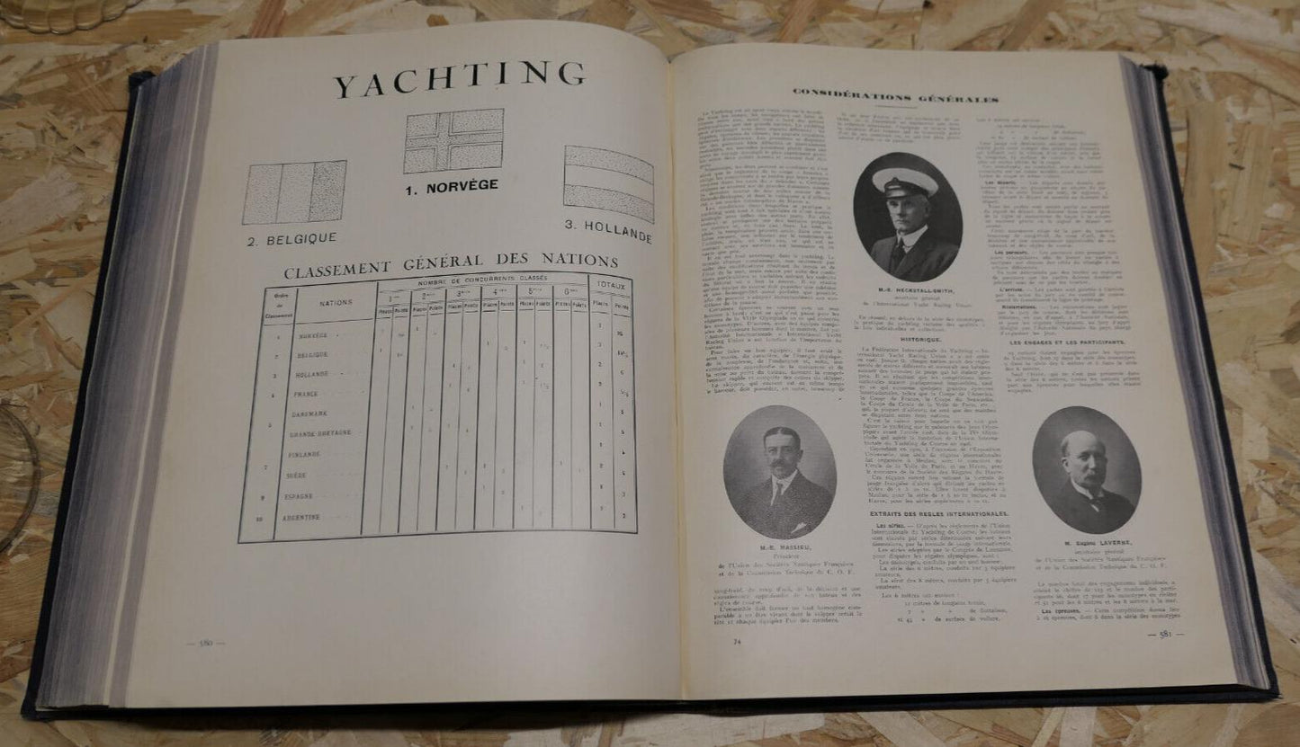 VIIIe OLYMPIADE JO PARIS 1924 RAPPORT OFFICIEL COMITE OLYMPIQUE FRANCAIS SPORT