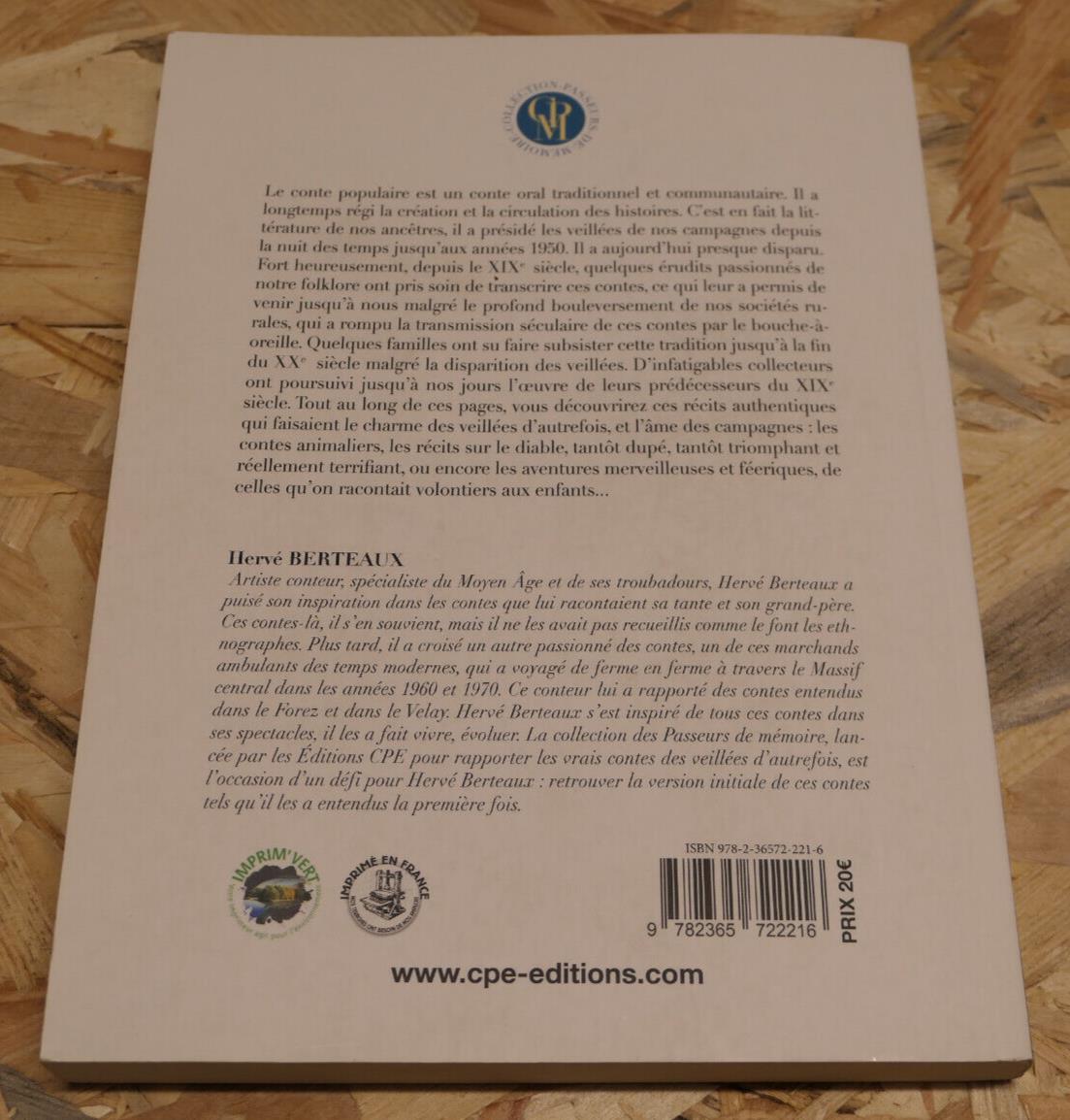 LES CONTES POPULAIRES DU FOREZ ET DU VELAY / TRADITION RURALITE RECIT / 2014