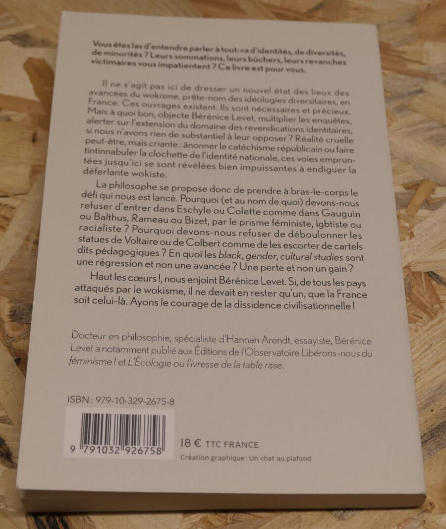 LE COURAGE DE LA DISSIDENCE / BERENICE LEVET / PHILOSOPHIE 2022