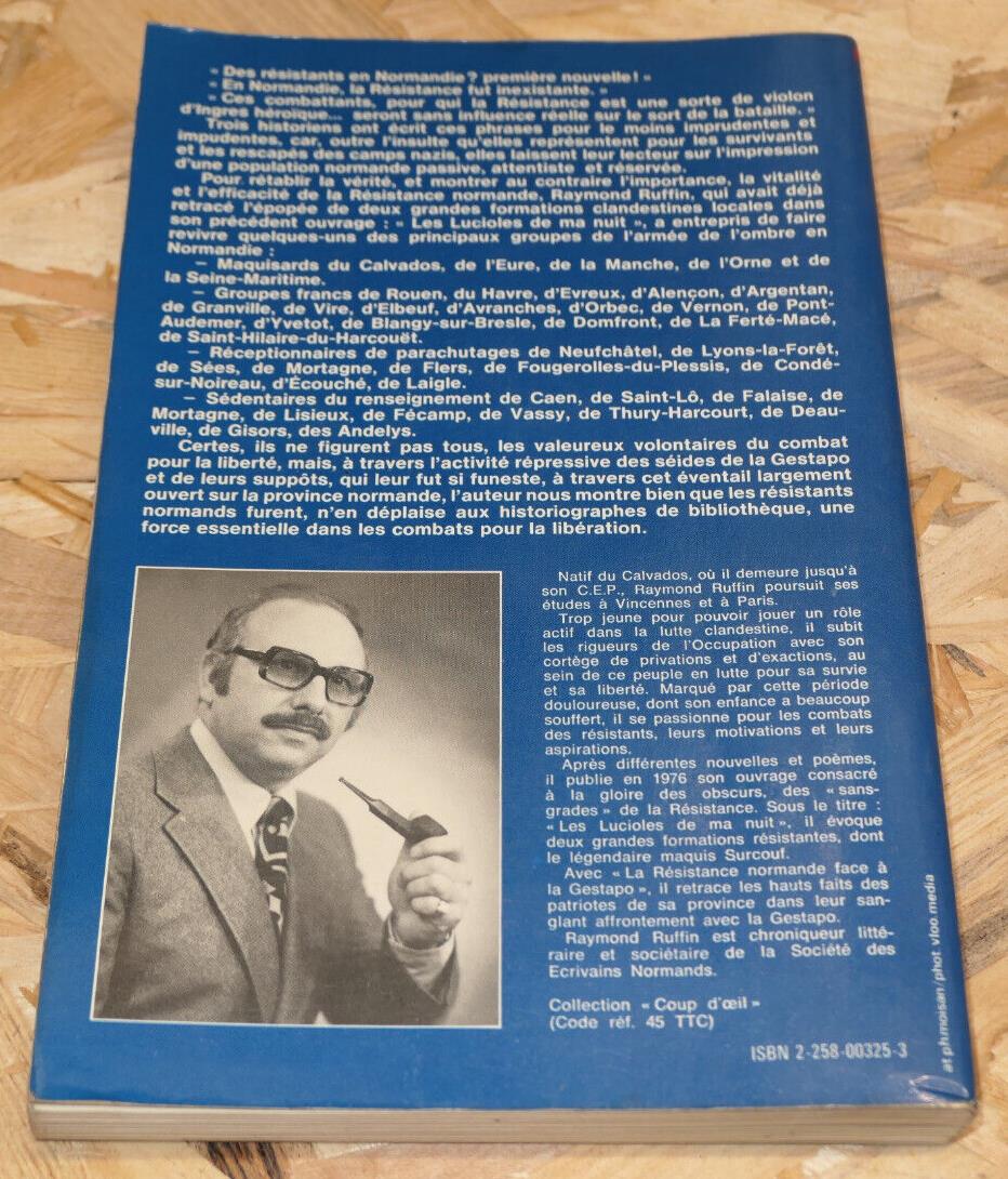 LA RESISTANCE NORMANDE FACE A LA GESTAPO / HISTOIRE MILITARIA WW2 NORMANDIE 1977