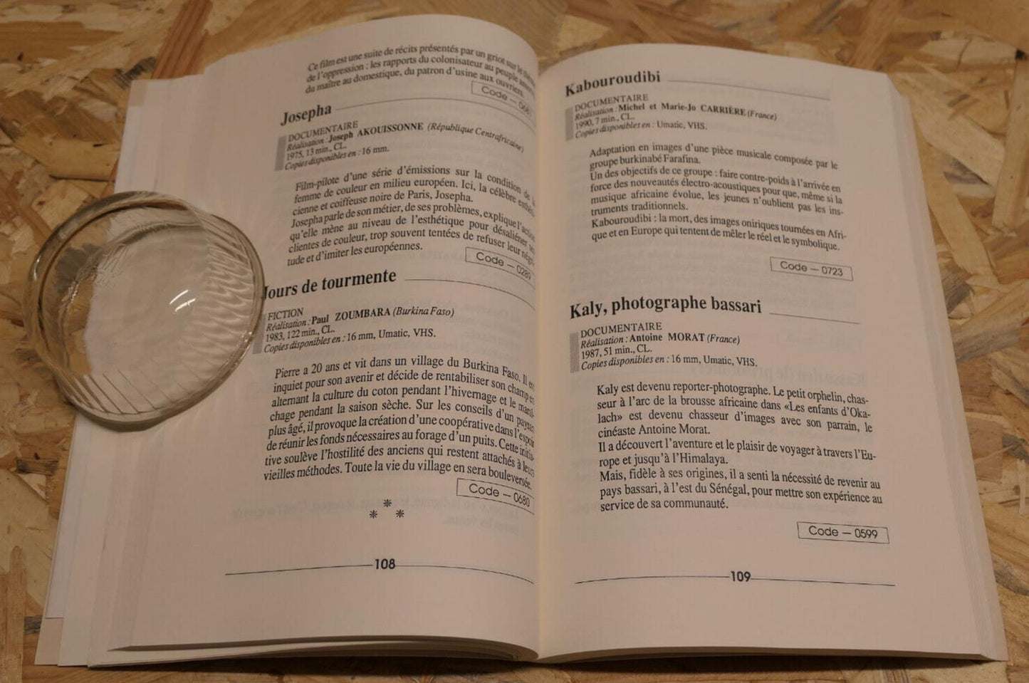 CINEMATHEQUE DE LA COOPERATION CATALOGUE 1991 / CINEMA AUDECAM AFRIQUE MONDE