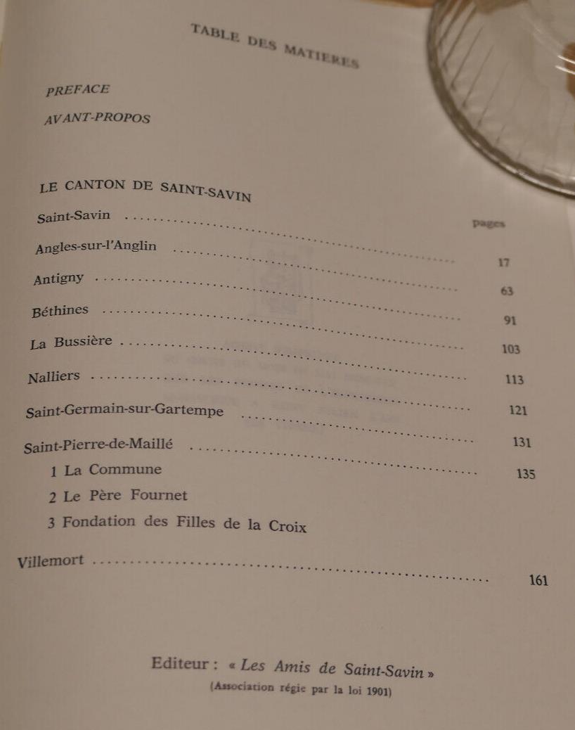 LE CANTON DE SAINT-SAVIN / POITOU HISTOIRE LOCALE ET REGIONALE / 1975
