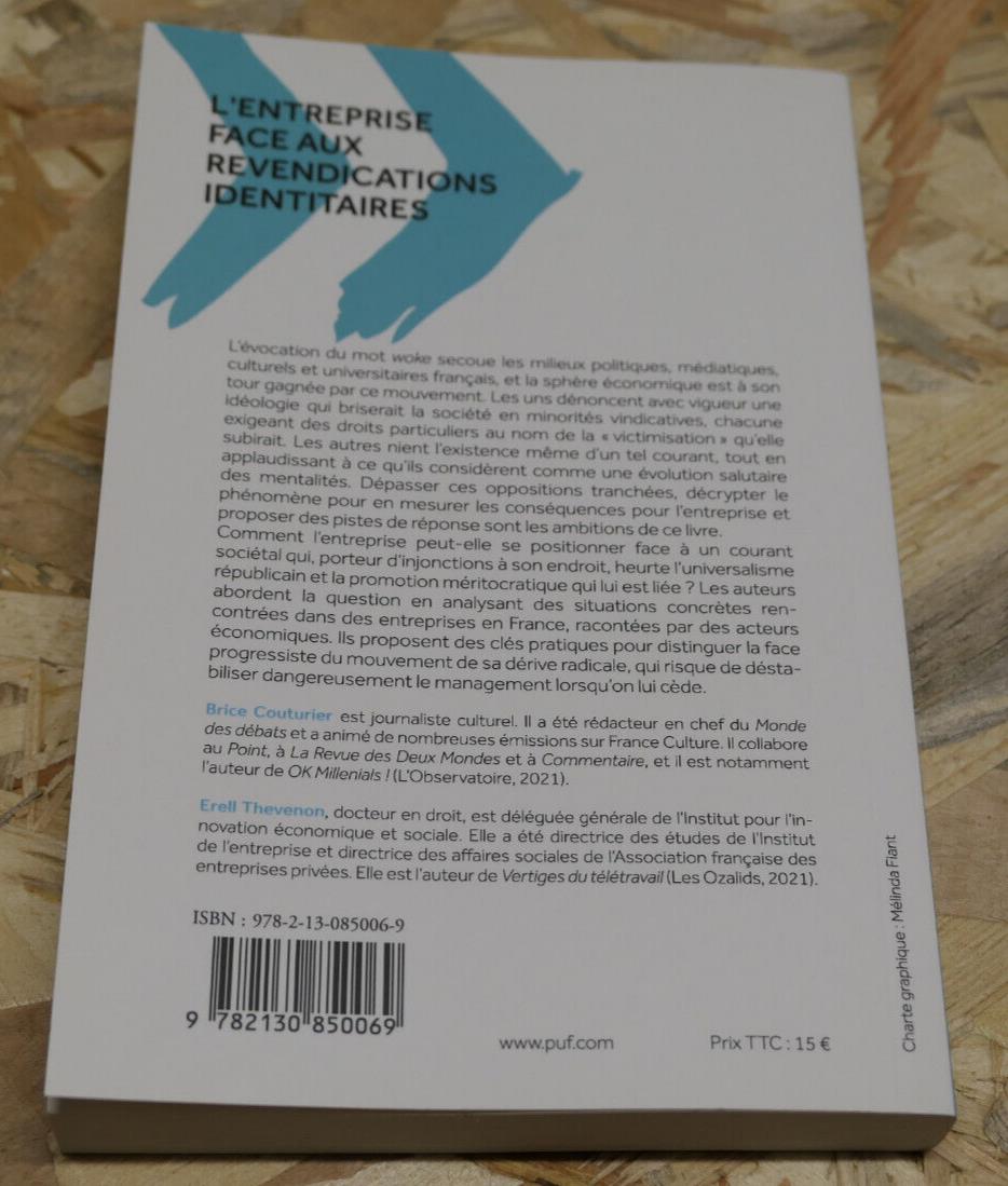 L'ENTREPRISE FACE AUX REVENDICATIONS IDENTITAIRES / PUF 2023