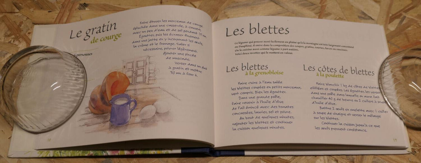 CUISINE DES ALPES DAUPHINOISES / RECETTES & AQUARELLES / ART GASTRONOMIE 2004