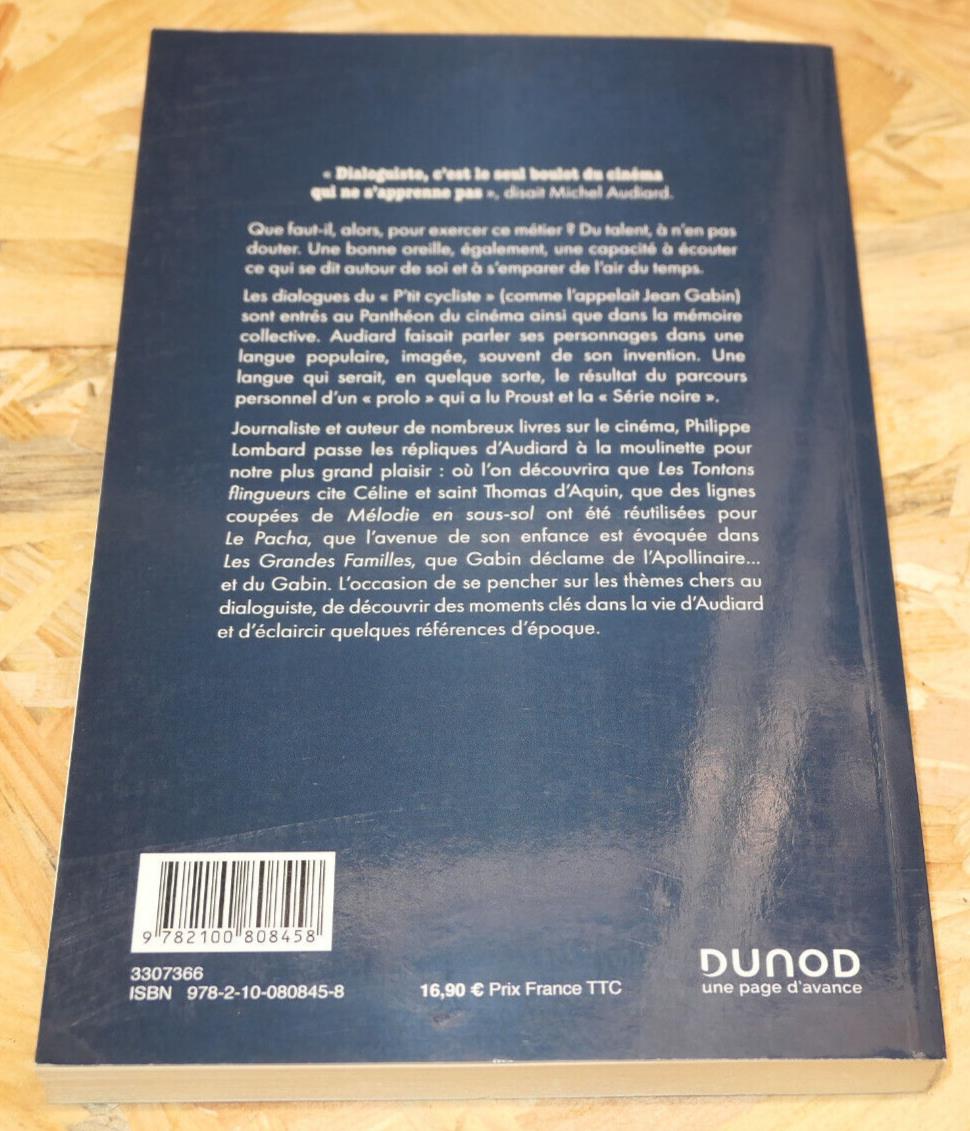 SOUS LA CASQUETTE DE MICHEL AUDIARD / PHILIPPE LOMBARD / CINEMA DUNOD 2020