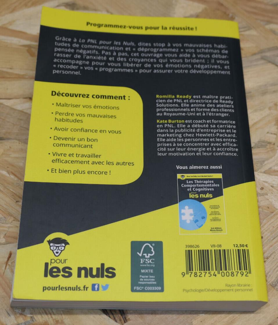 LA PNL POUR LES NULS PROGRAMMATION NEURO-LINGUISTIQUE / DEVELOPPEMENT PERSONNEL